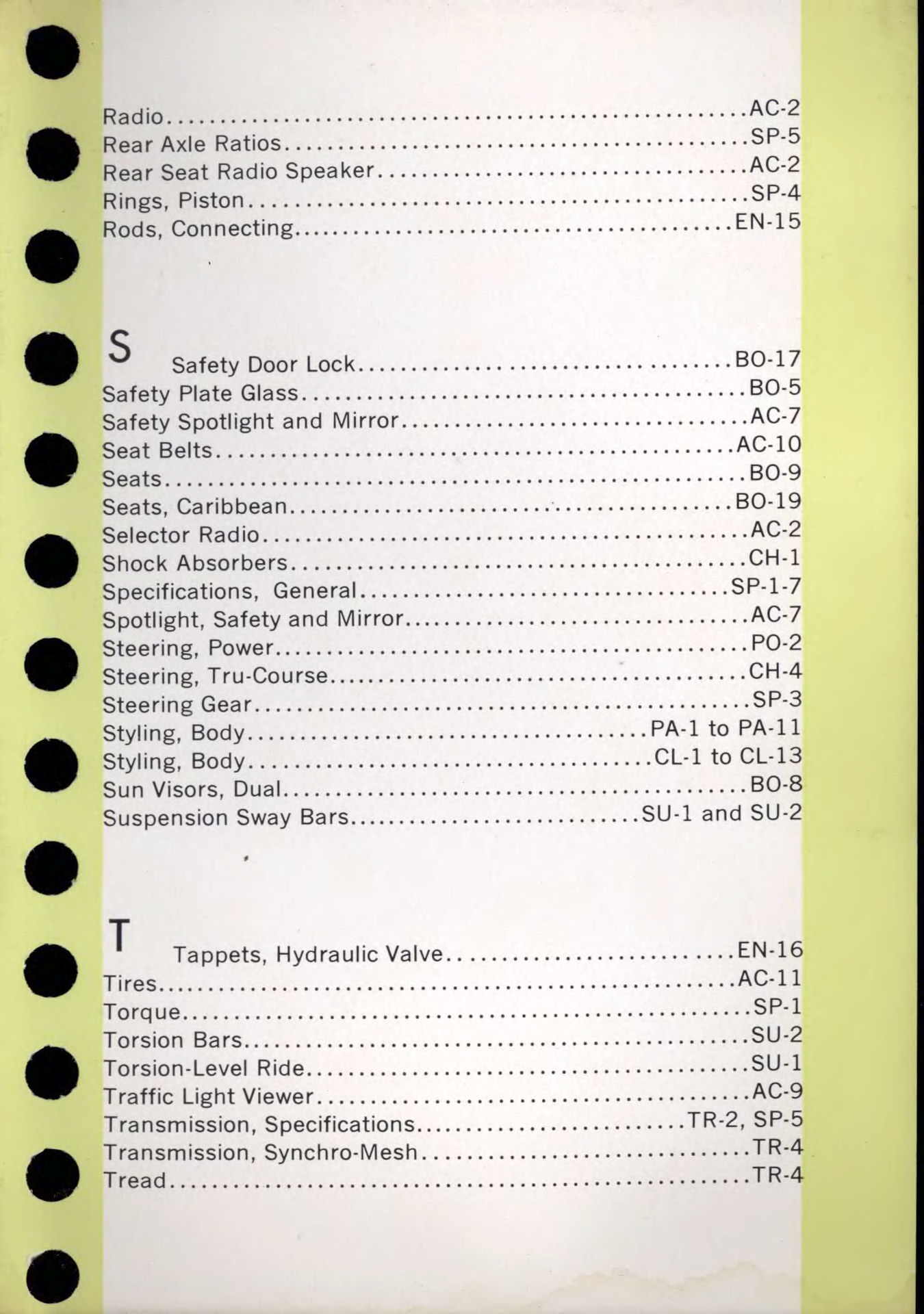1956 Packard Data Book Page 59